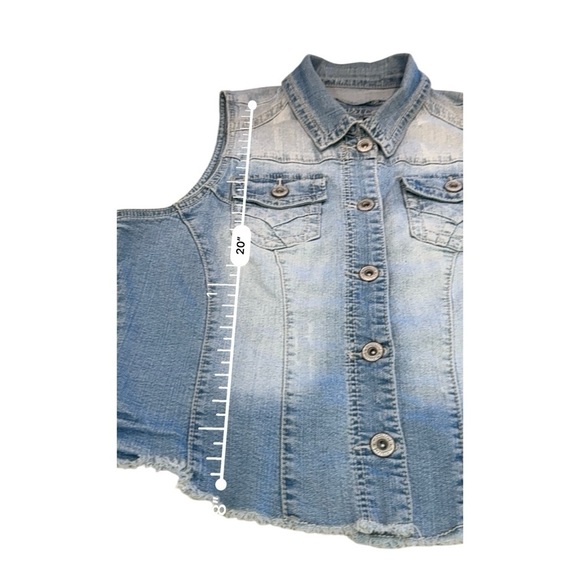 Maurices Denim Vest Size 1 - Picture 5 of 9